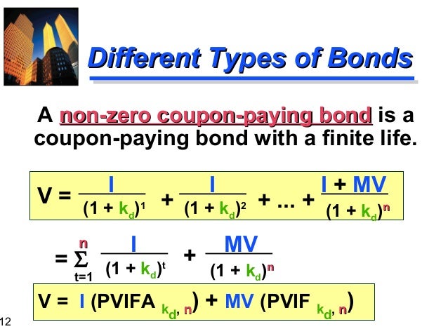 Example of Zero Coupon Bond Formula with Rate Changes